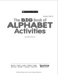 ``Rich Results on Google's SERP when searching for '' The BIG Book of Alphabet Activities by Ada Goren''