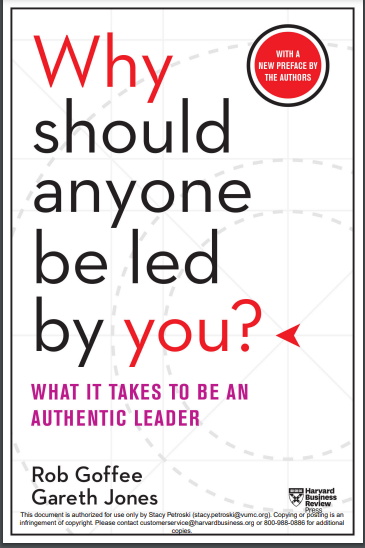 Why should anyone be led by you?