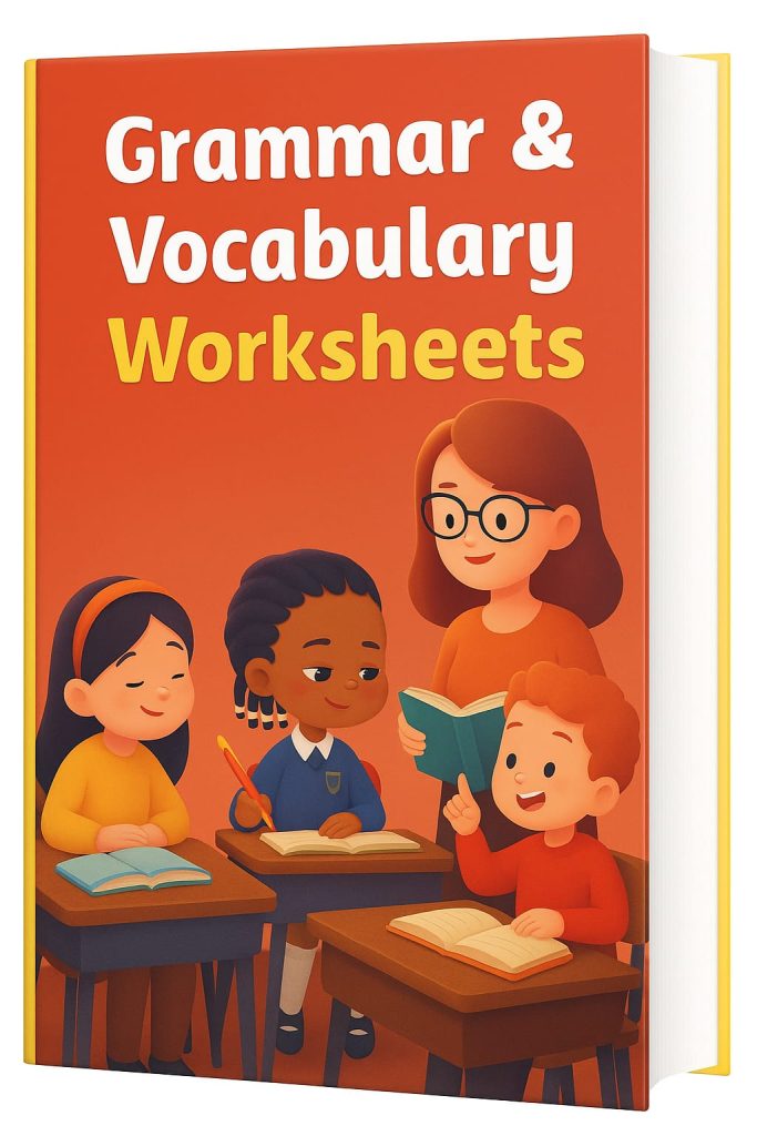 Grammar and Vocabulary Worksheet for English